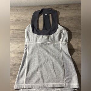 Lululemon Gray Striped Top